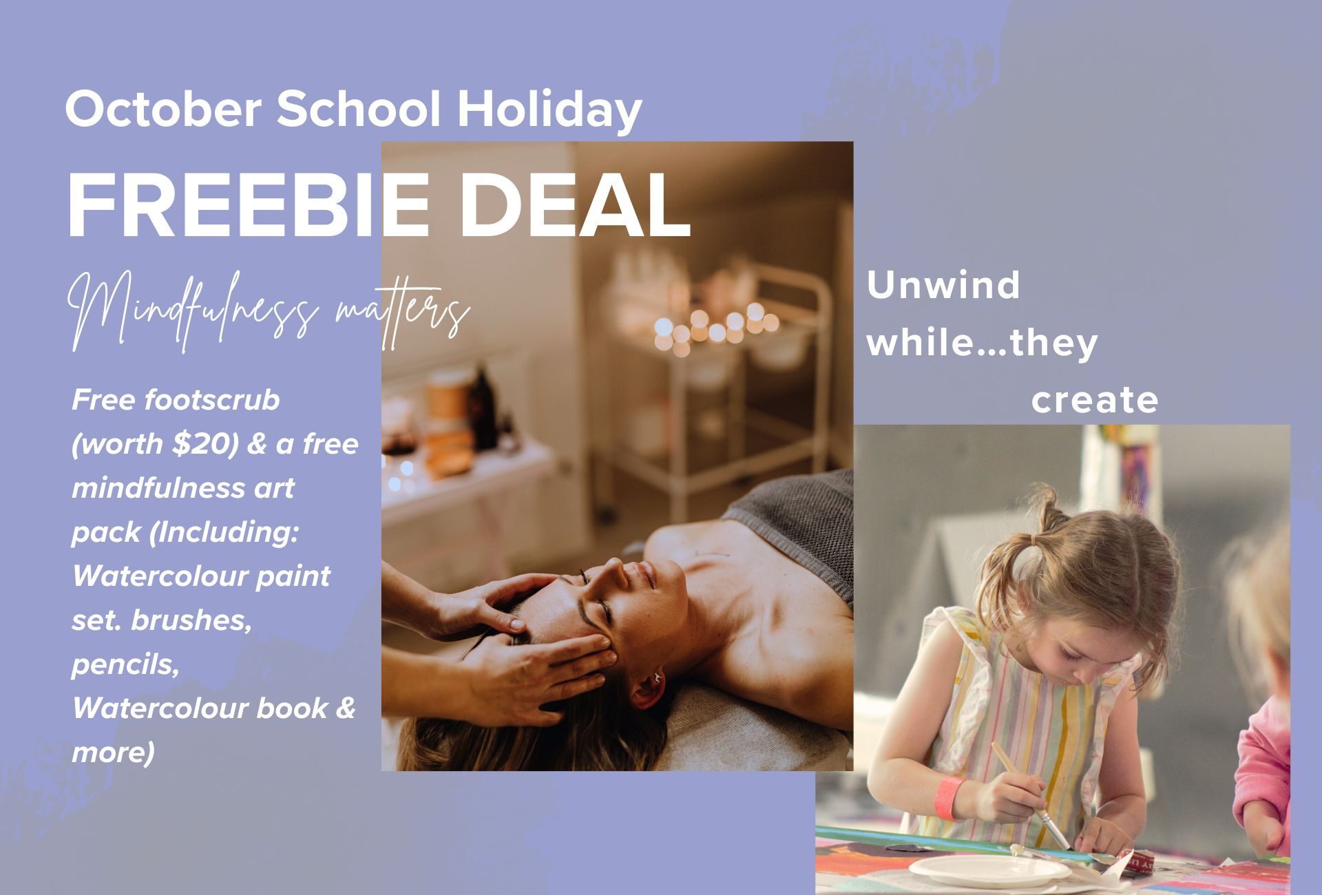 Relax & Recharge | School Holiday Offer