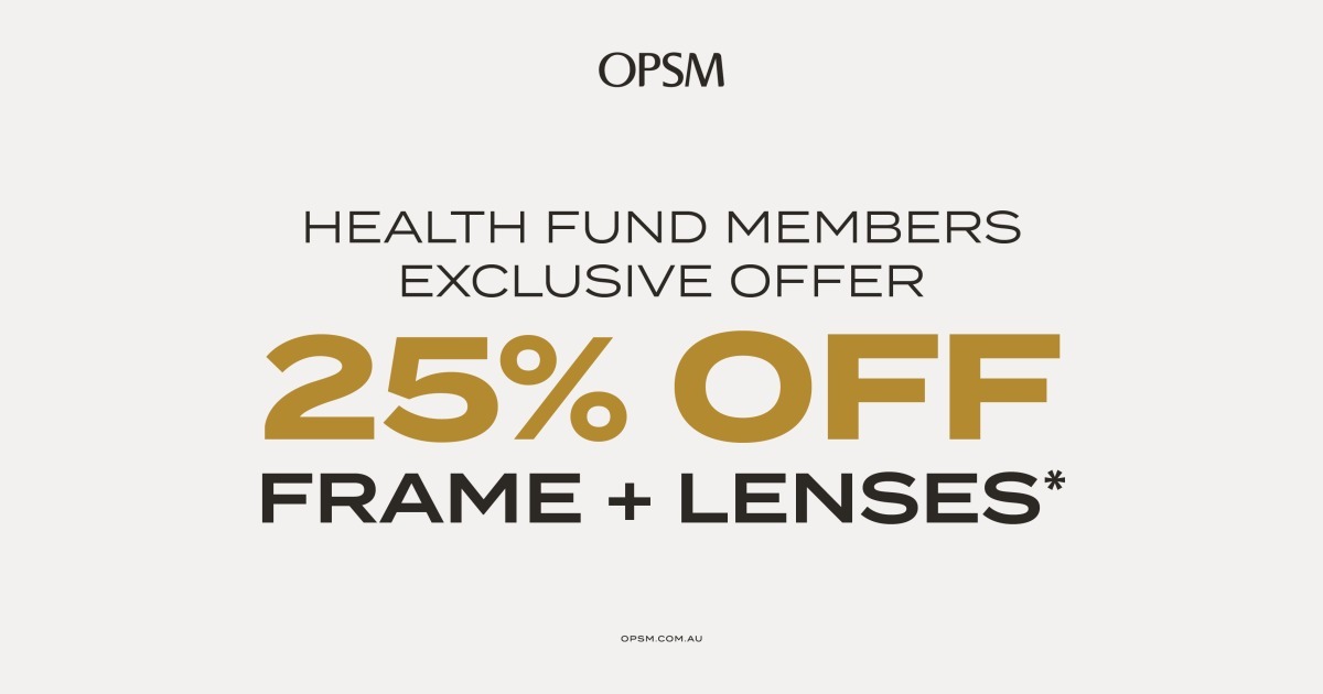 Health Fund Members Exclusive Offer at OPSM