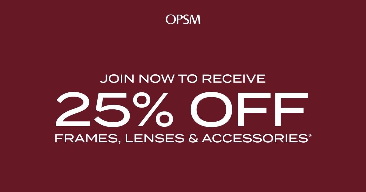 25% off at OPSM