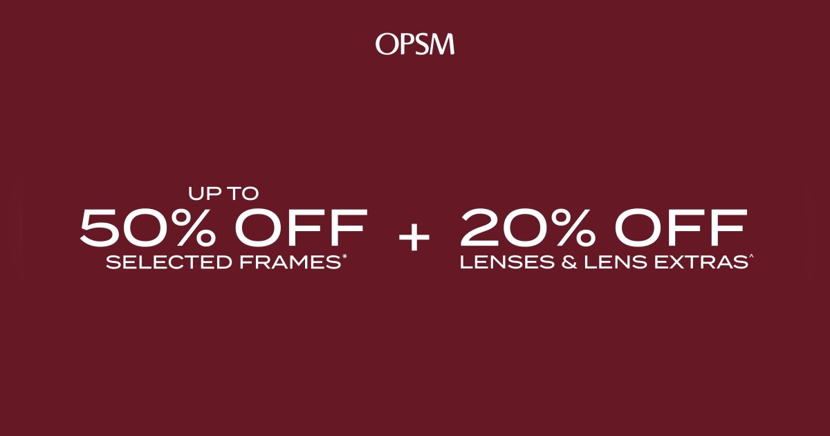 Up to 50% OFF at OPSM