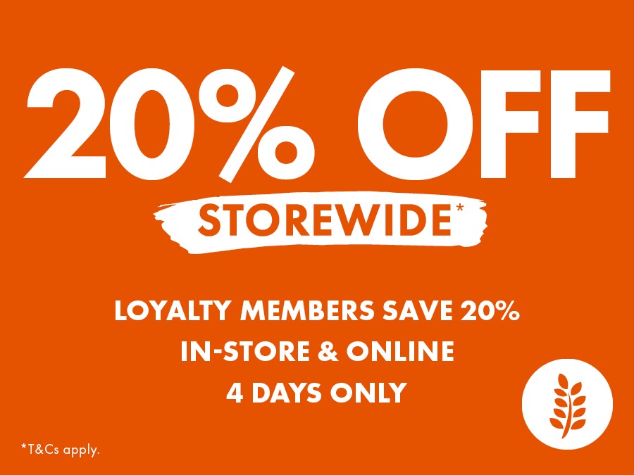 20% OFF Storewide