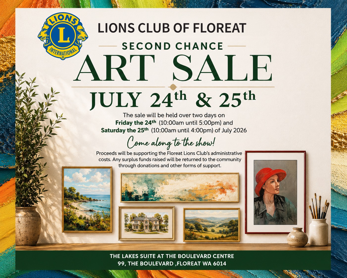 Second Chance Art Sale